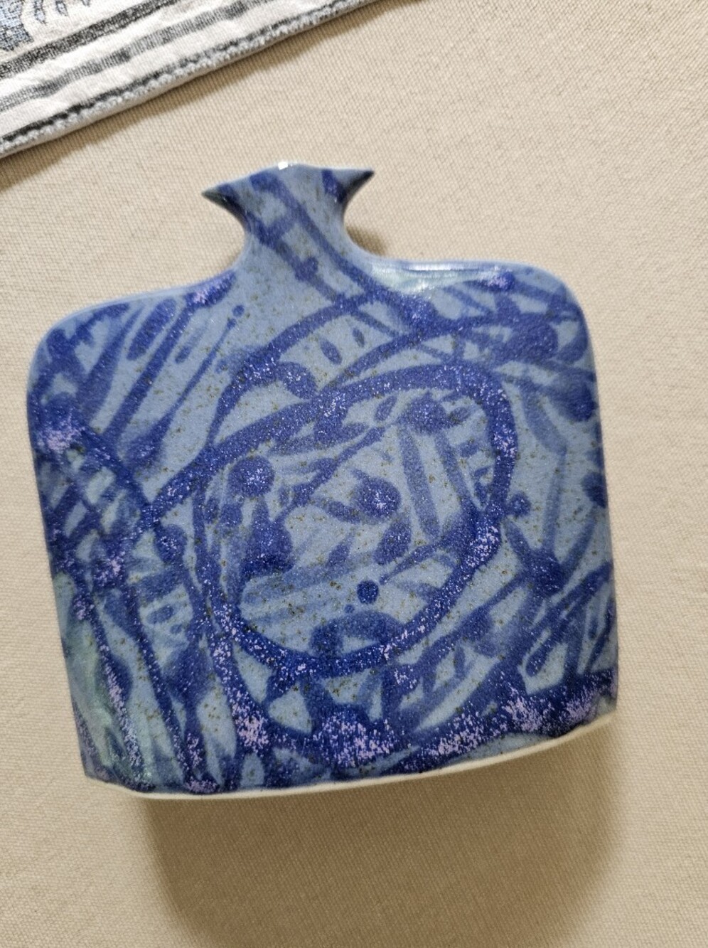 NEW! Handmade Blue Ceramic Vase